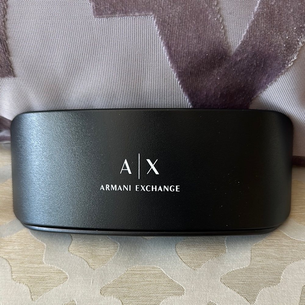 Armani Exchange Matte Black Eyewear Case